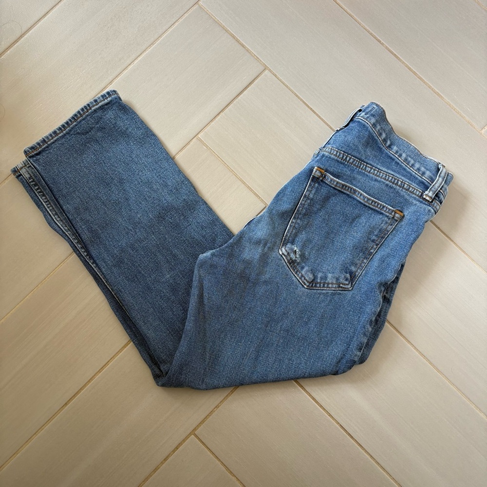 Abercrombie & Fitch Women's Straight Leg Jeans - Medium Blue